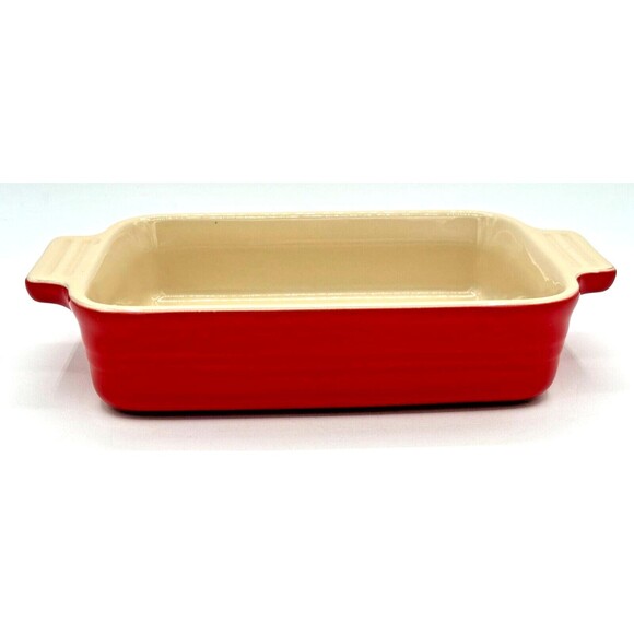 Le Creuset Heritage Stoneware Rectangular Baker Dish (5x7) 10-32 & Ramekin 06.05 - Picture 4 of 16